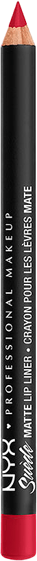 Suede Matte Lip Liner, från NYX Professional Makeup, i färgen Spicy.