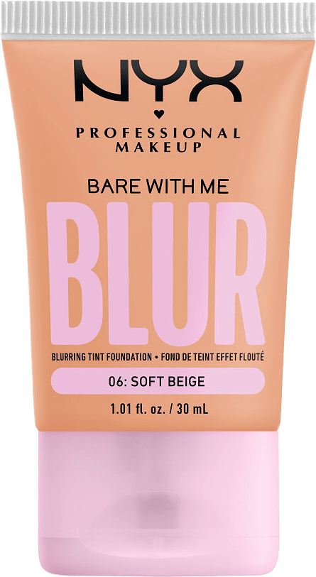 Bare With Me Blur Tint Foundation, från NYX Professional Makeup, i färgen Soft Beige.