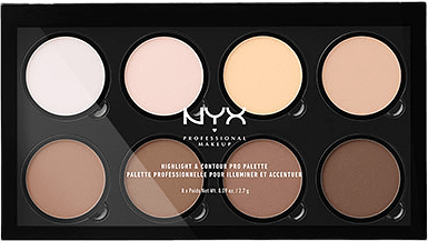 Highlight & Contour Pro Palette, från NYX Professional Makeup, i färgen Powder.