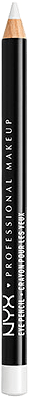 Slim Eye Pencil, från NYX Professional Makeup, i färgen White.