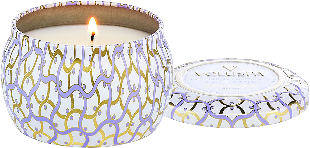 Mini Tin Candle Mountain Lavender & Chamomile, från Voluspa.