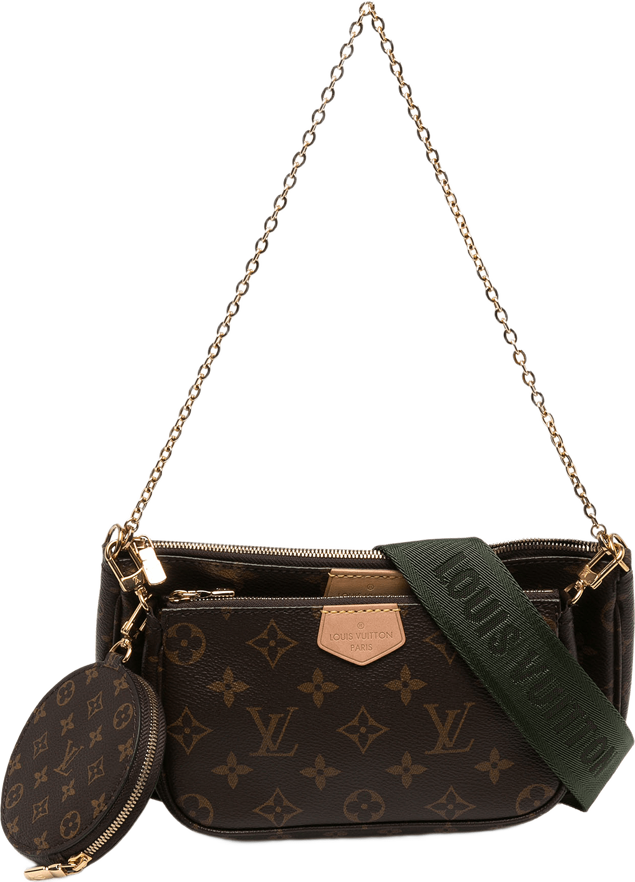 Louis Vuitton Monogram Multi Pochette Accessoires, från Luxclusif, i färgen brun.