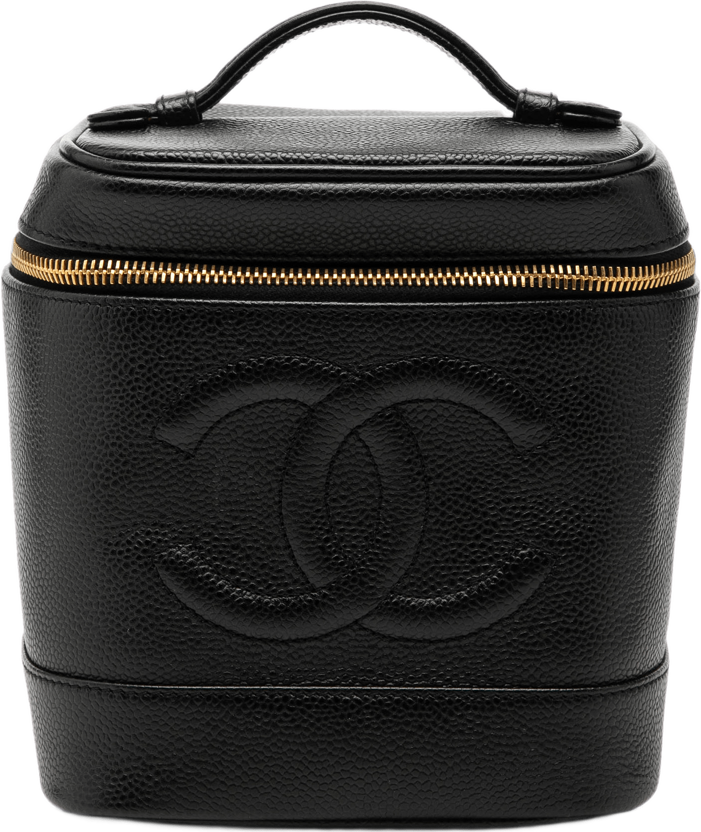 Chanel Cc Caviar Vanity Bag, från Luxclusif, i färgen black.