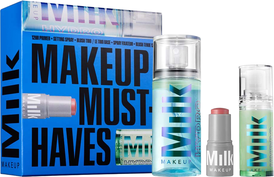 Makeup Must-Haves Prime, Set & Blush Trio, från Milk Makeup.