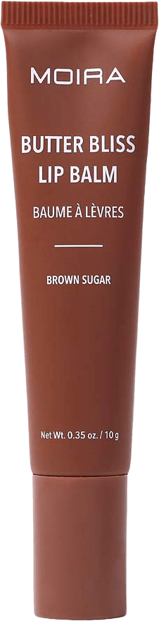 Butter Bliss Lip Balm, från MOIRA, i färgen Brown Sugar.