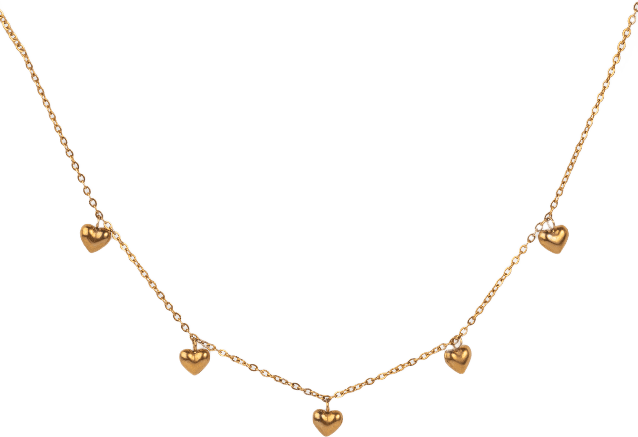 Petite Heart Halsband, från pfgSTOCKHOLM, i färgen gold.