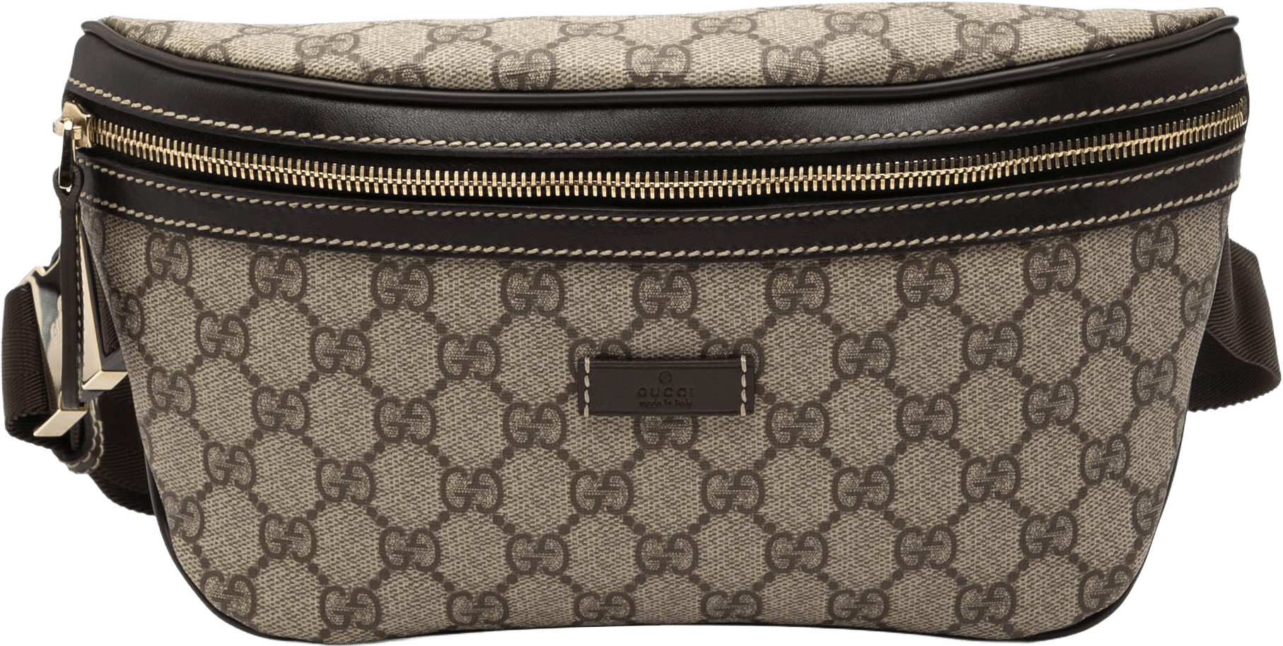 Gucci Gg Supreme Belt Bag, från Luxclusif, i färgen beige.