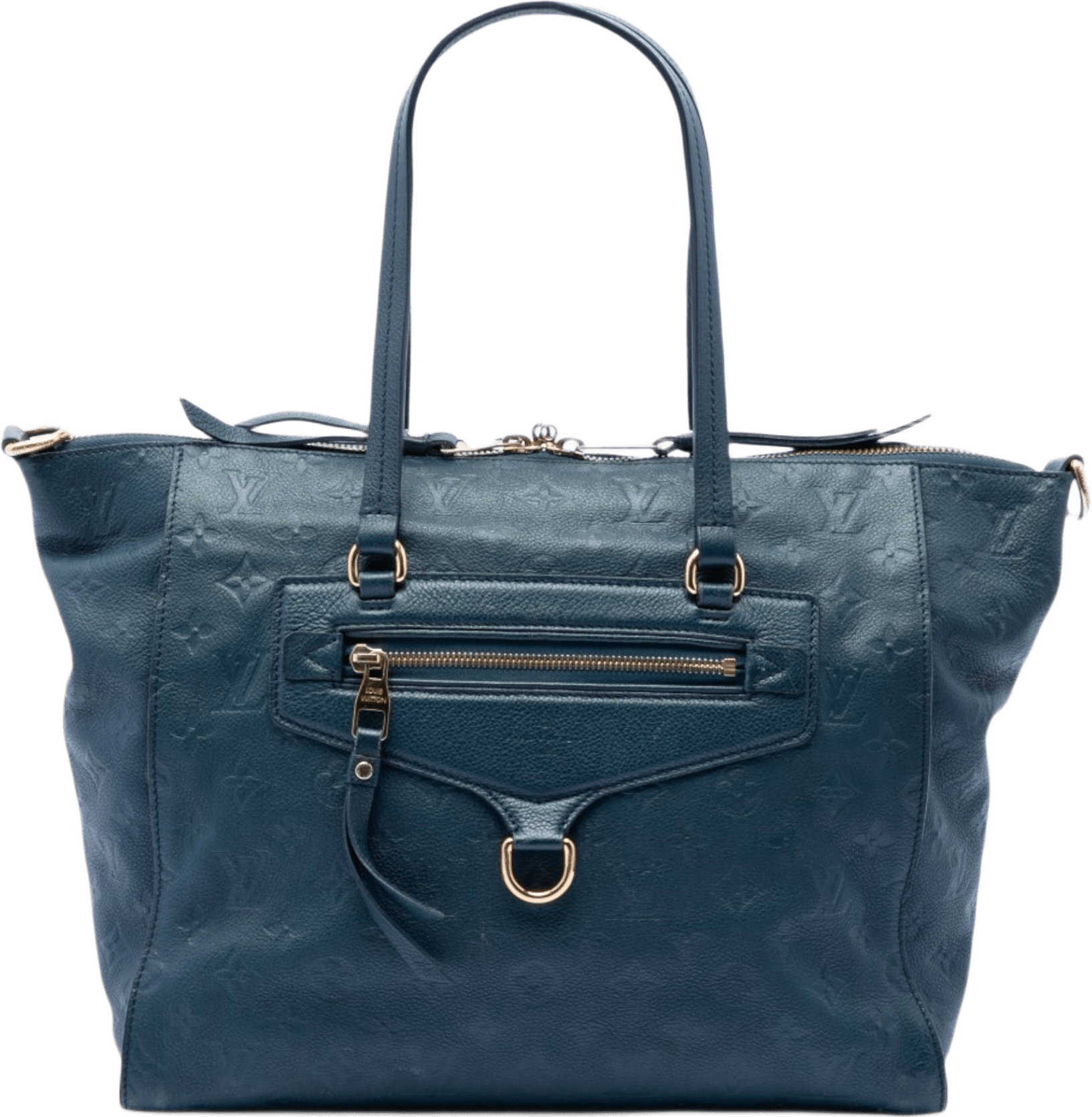 Louis Vuitton Monogram Empreinte Lumineuse Pm, från Luxclusif, i färgen blå.