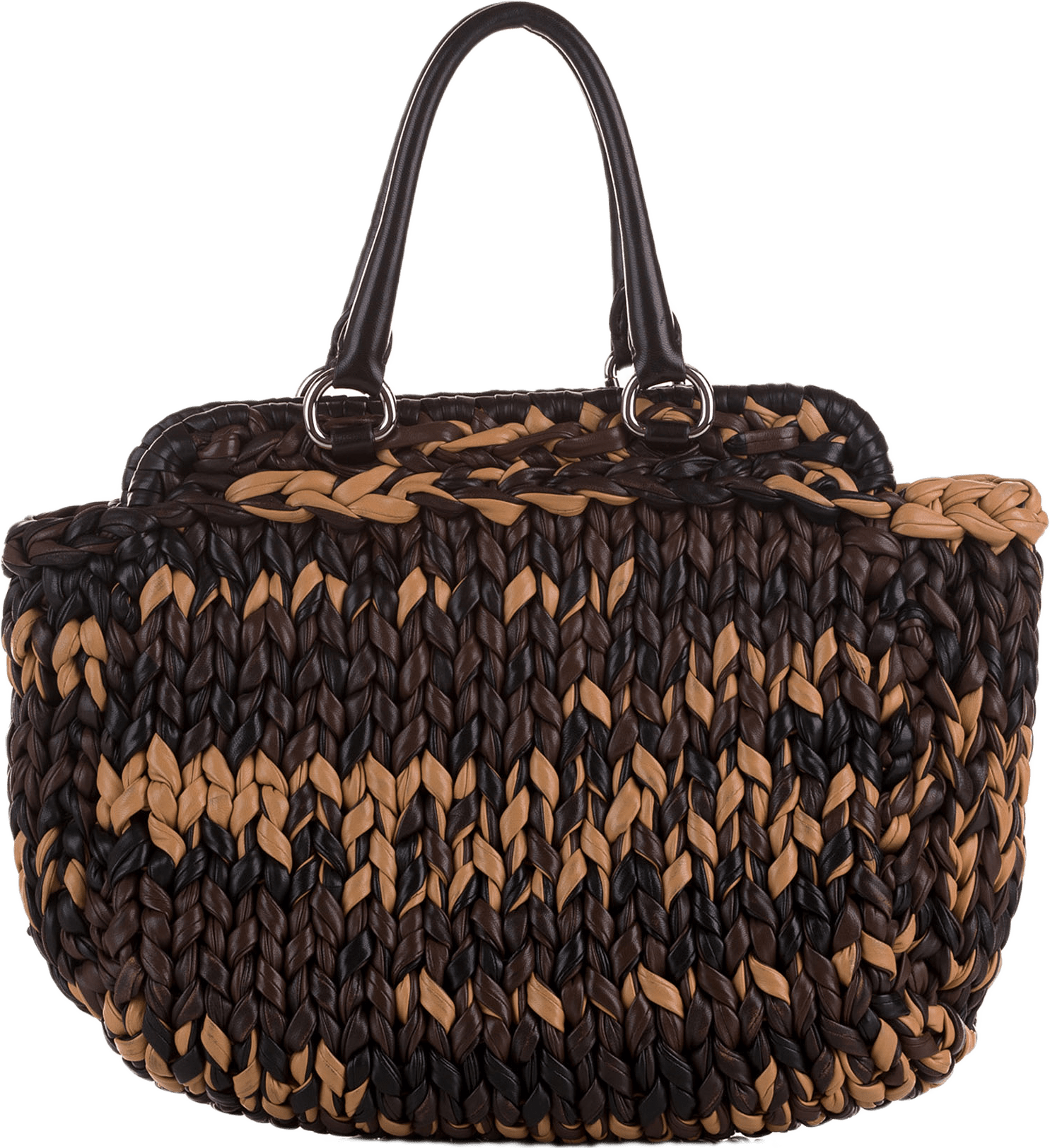 Prada Knit Nappa Tote Bag