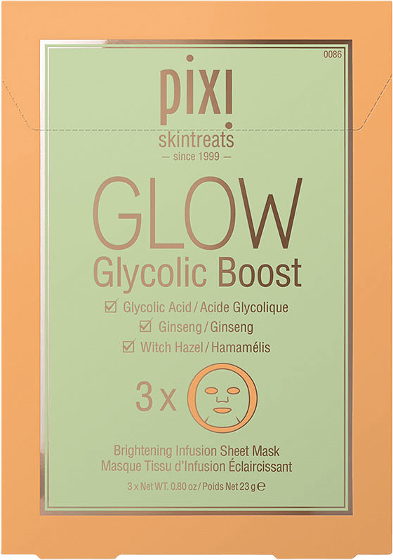Glow Glycolic Boost Sheet Masks, från Pixi.