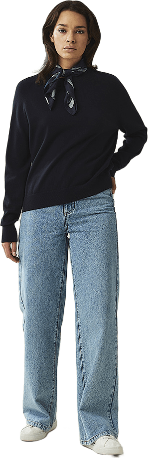 Freya Cotton/cashmere Sweater, från Lexington, i färgen dark blue.