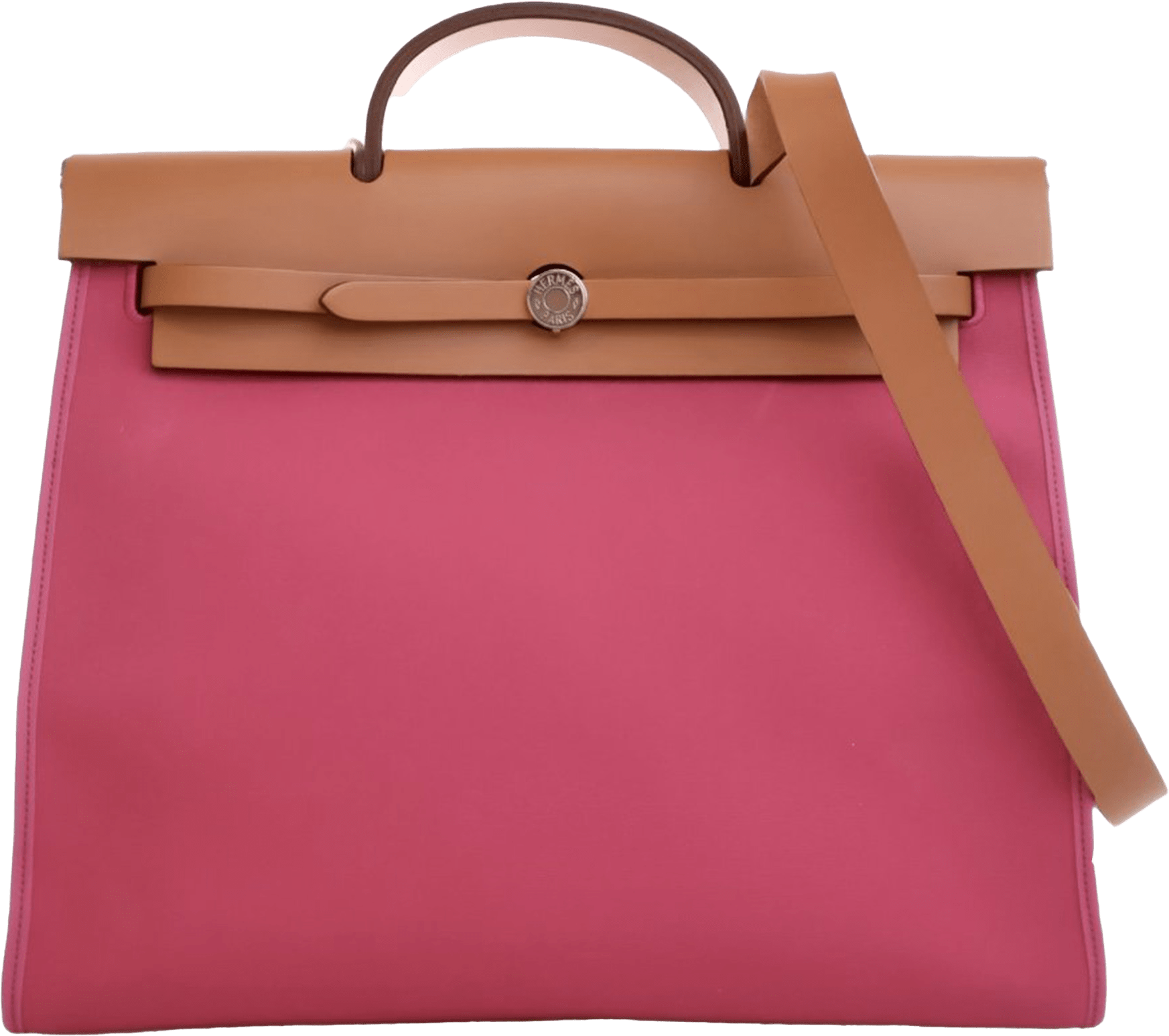 Hermès Toile Herbag Zip 39, från Luxclusif, i färgen pink.