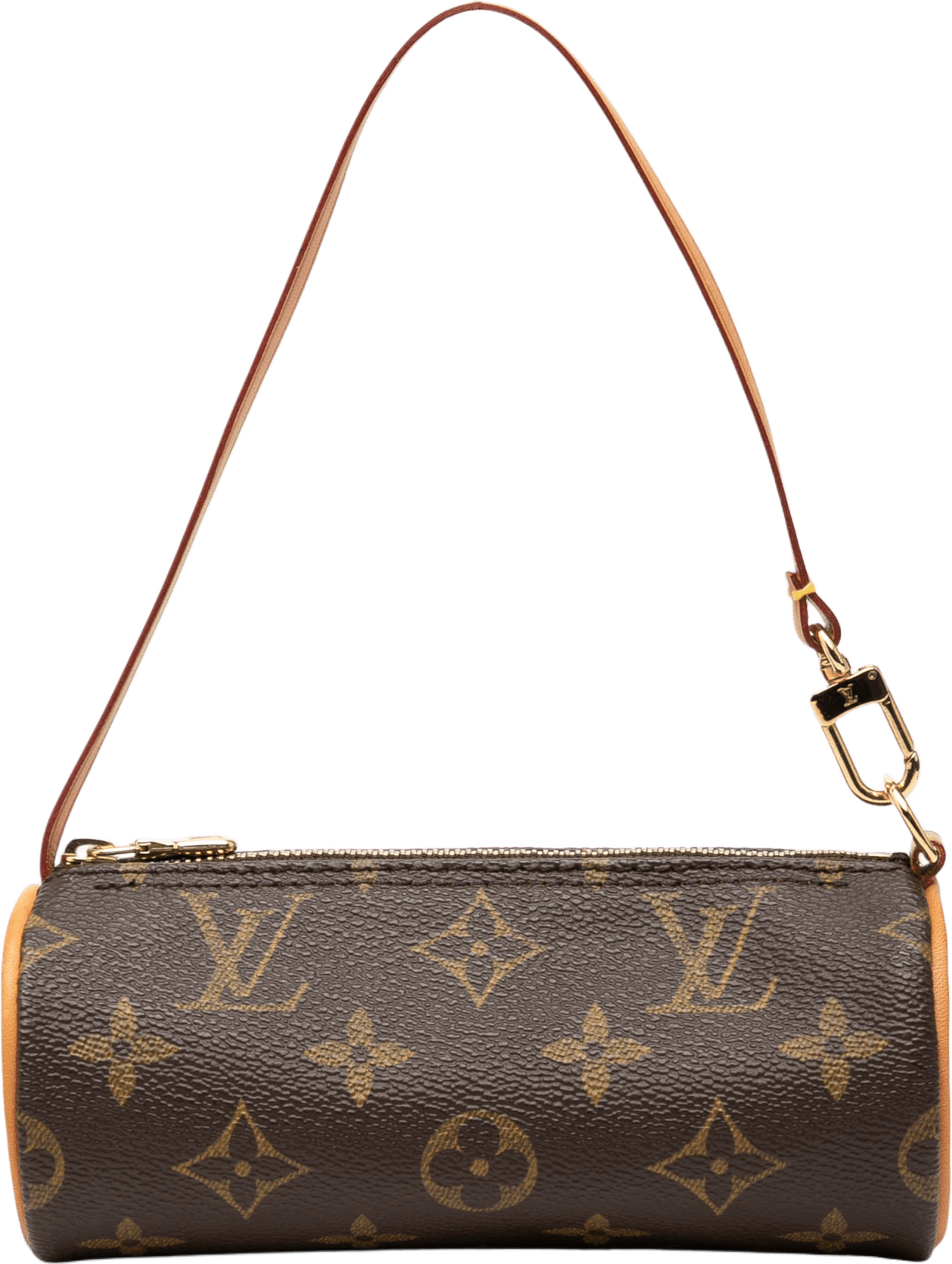 Louis Vuitton Monogram Papillon Pochette, från Luxclusif, i färgen brown.