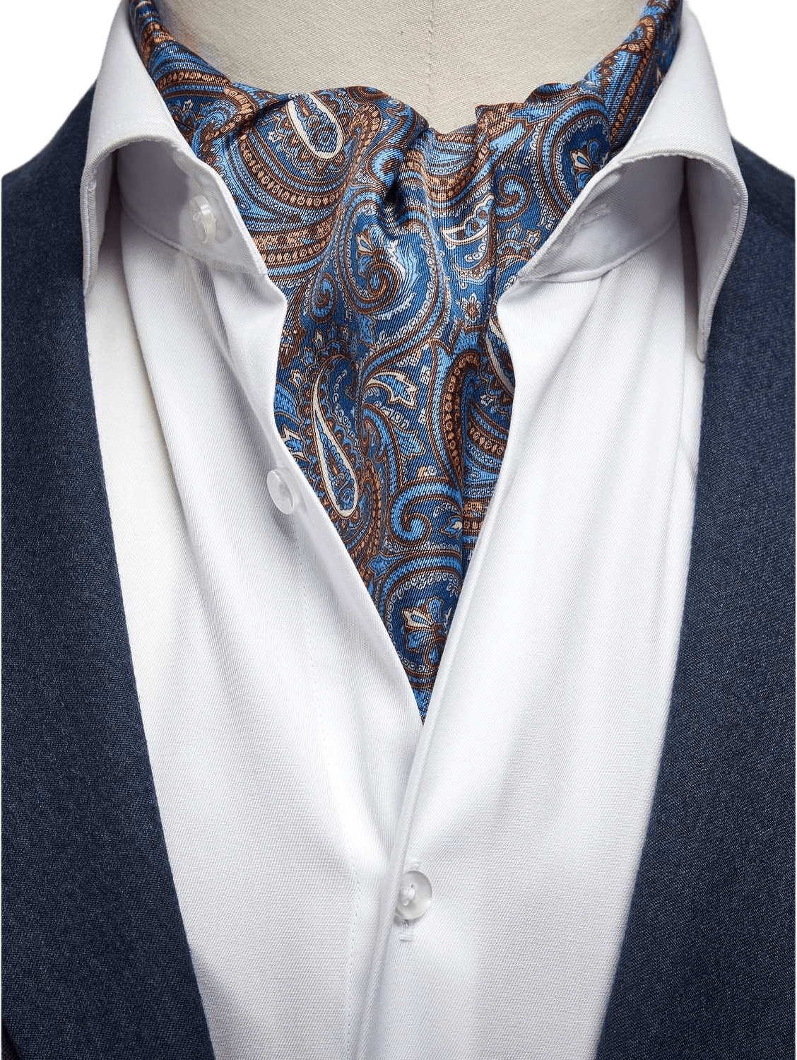 Silk Single Pointed Ascot Paisley