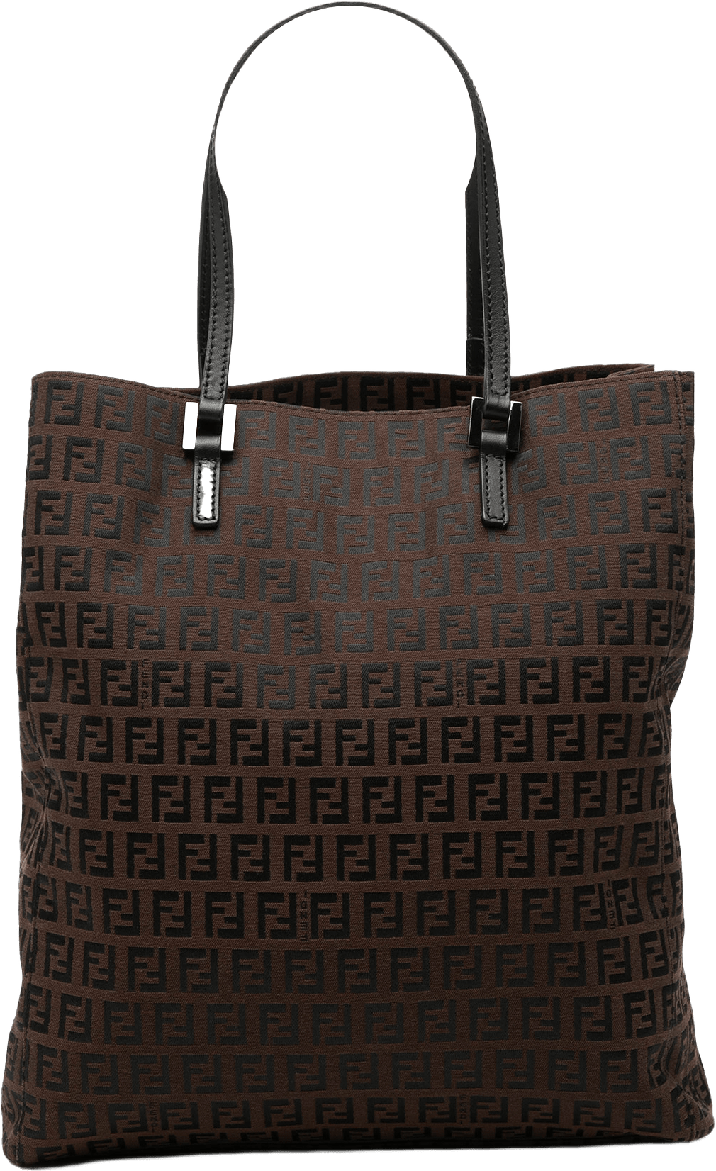 Fendi Zucchino Canvas Tote, från Luxclusif, i färgen dark brown.
