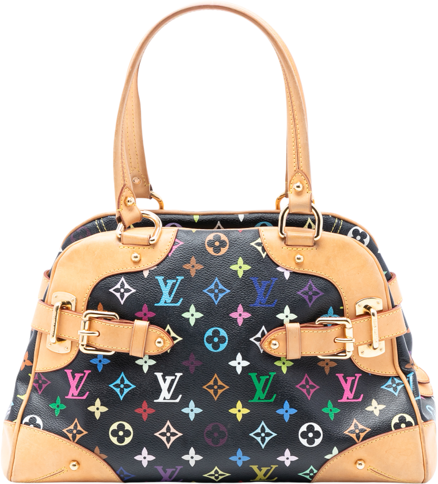 Louis Vuitton Monogram Multicolore Claudia, från Luxclusif, i färgen black.