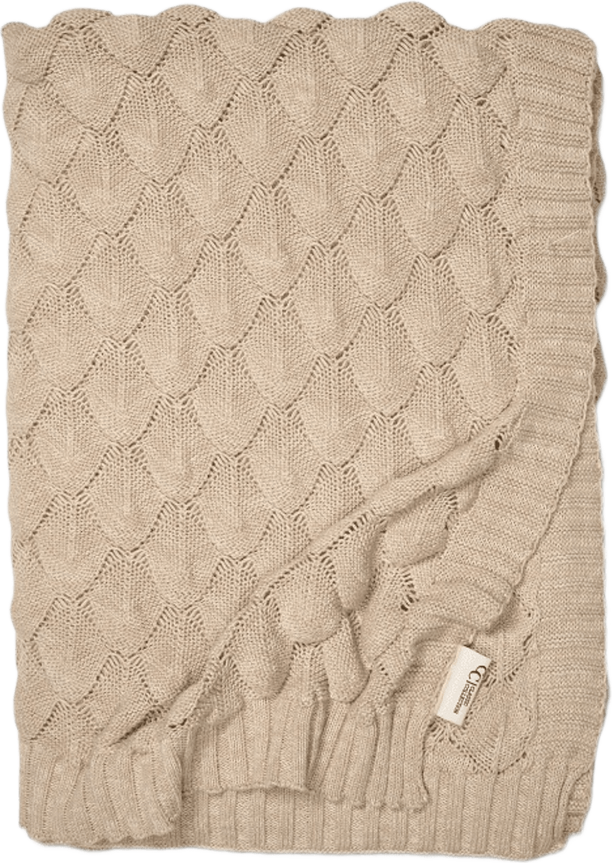 Pläd Gems, från Classic Collection, i färgen beige.