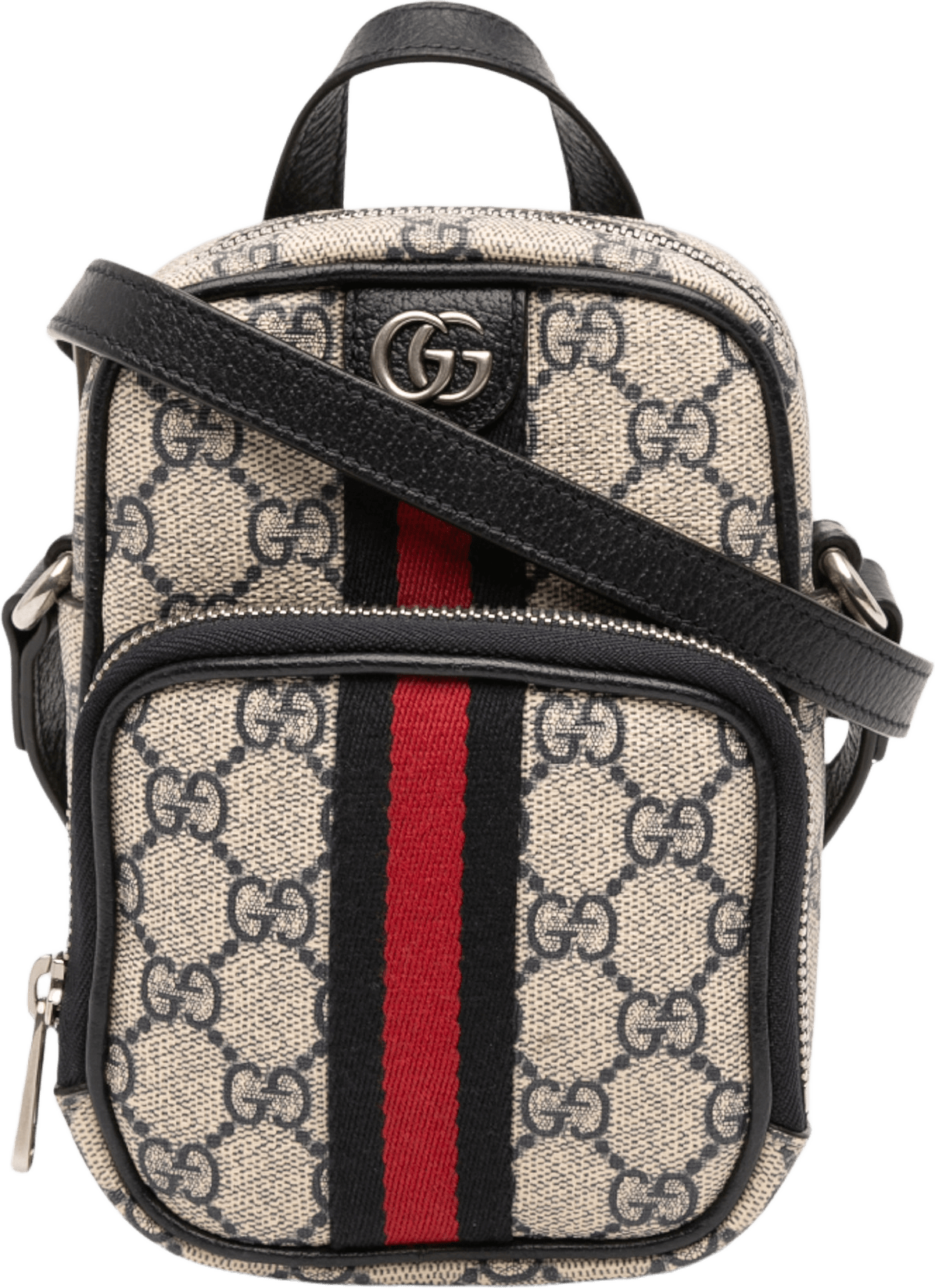 Gucci Mini Gg Supreme Ophidia Satchel, från Luxclusif, i färgen beige.