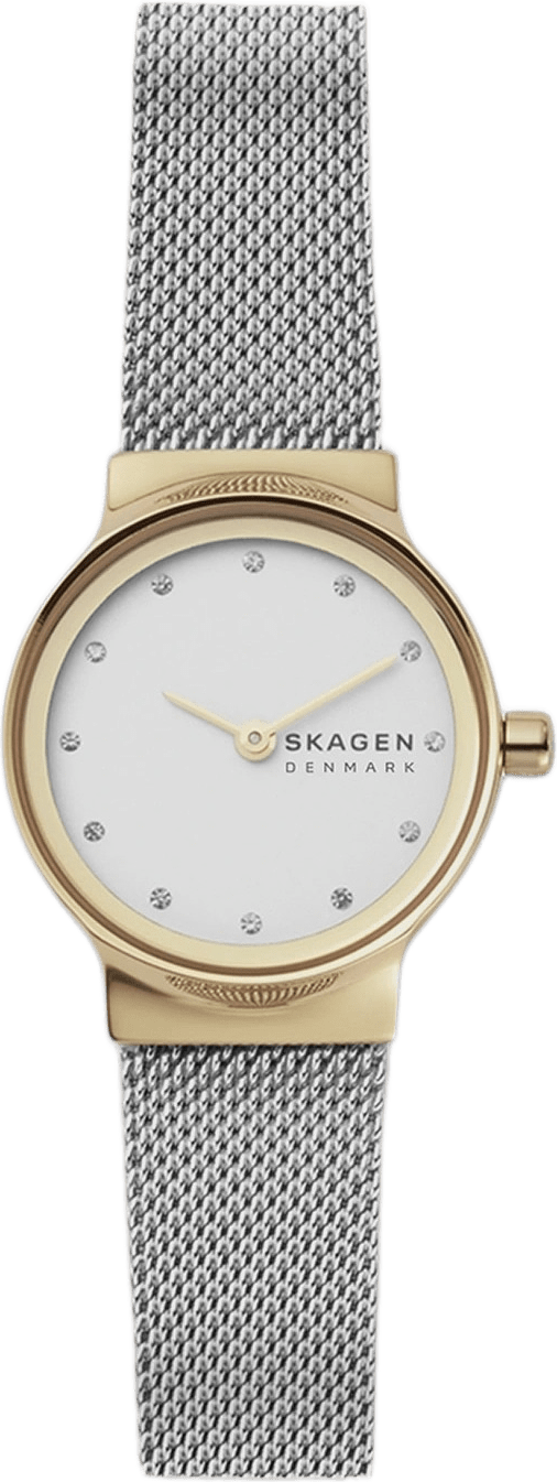 Skagen Freja Lille Dam, Vit/bicolor, Stållänk - Skw2666, från Skagen, i färgen 1.