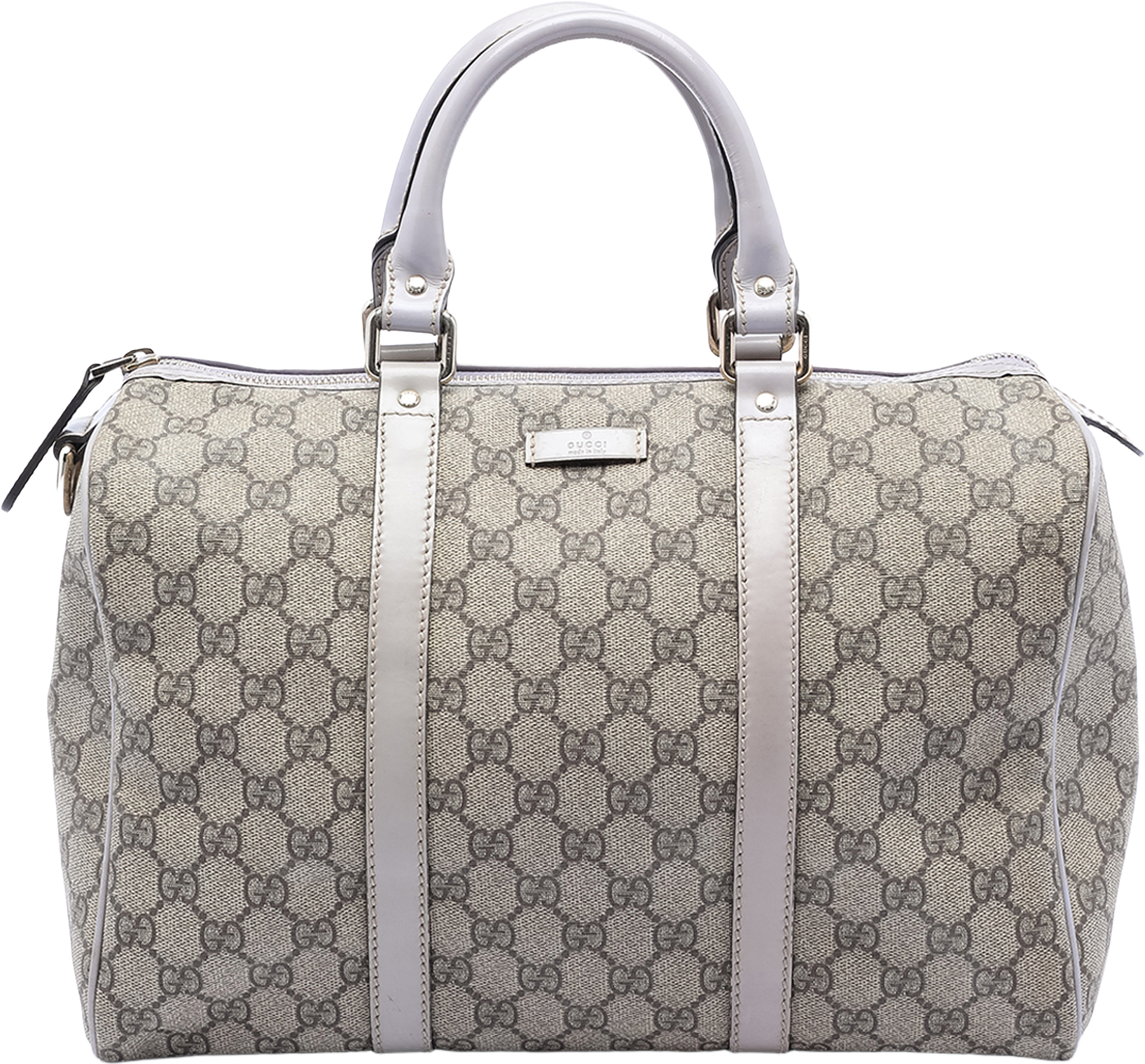 Gucci Medium Gg Supreme Joy Boston Bag, från Luxclusif, i färgen beige.