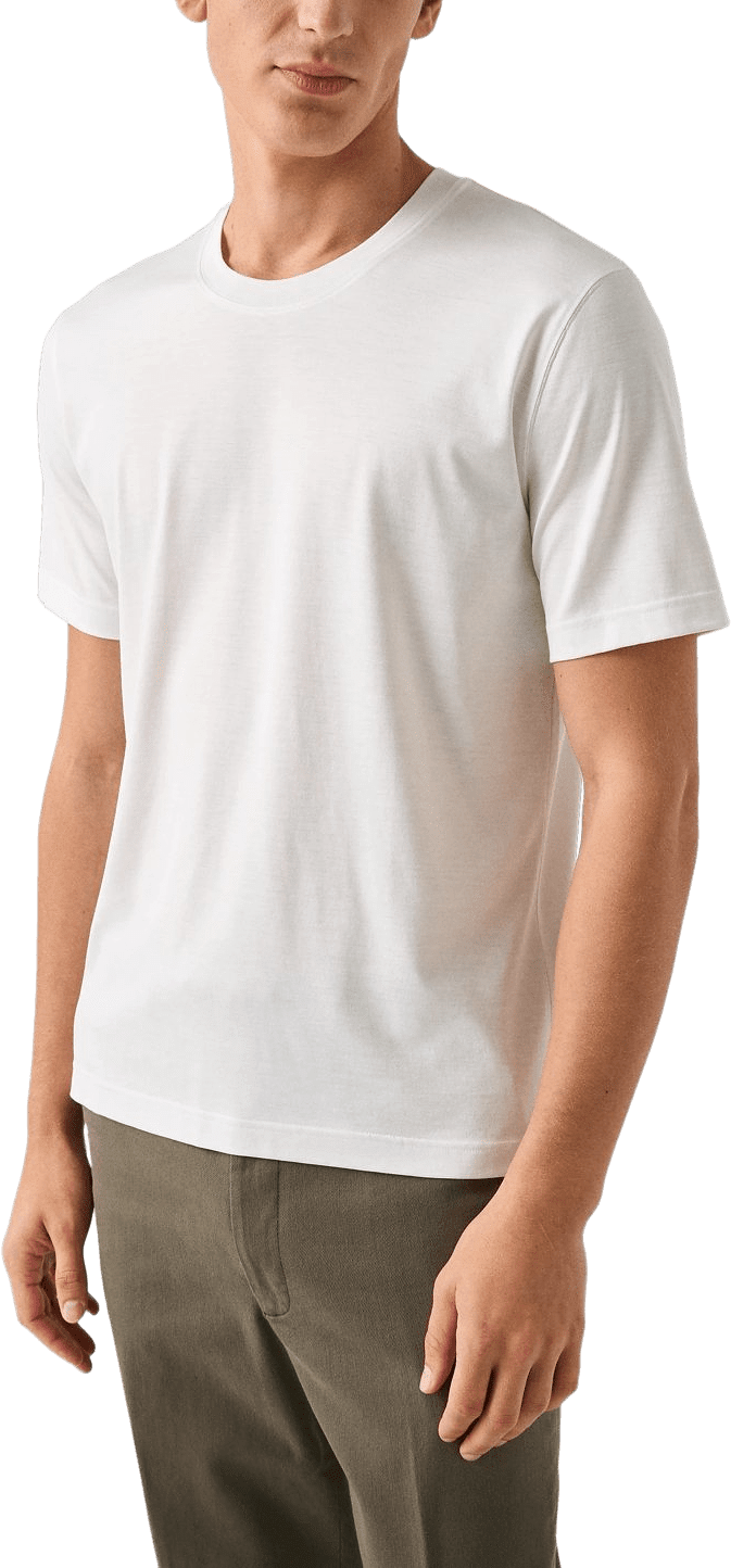 T-shirt I Bomull Och Siden