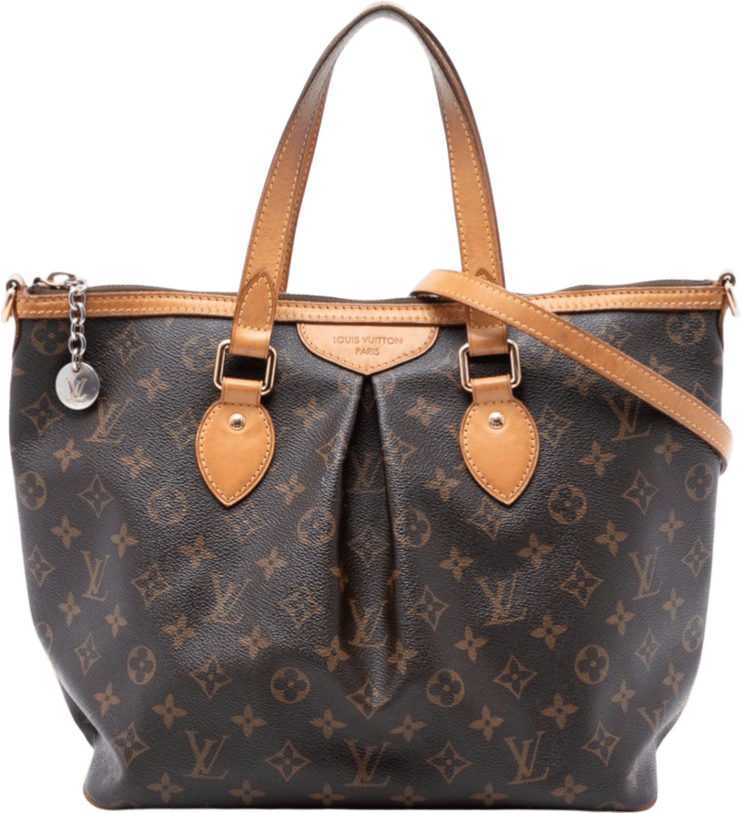 Louis Vuitton Monogram Palermo Pm, från Luxclusif, i färgen brown.