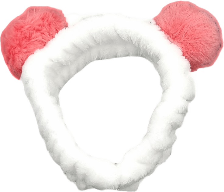 Hårband / Makeup Band Med Bollar, från Complement Kids, i färgen white.