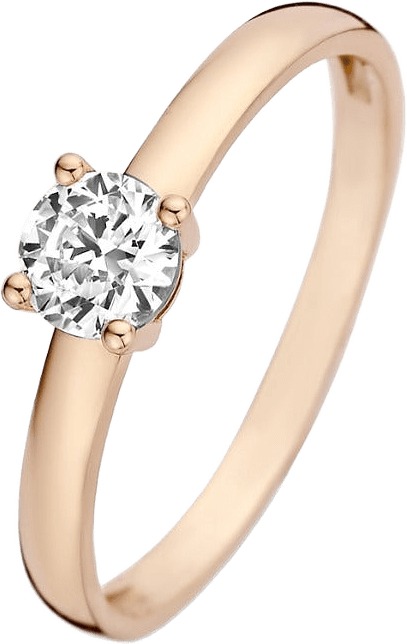 Isabel Bernard Le Marais Dames Ring Goud - Roségoud - 58, från Isabel Bernard, i färgen rose gold.