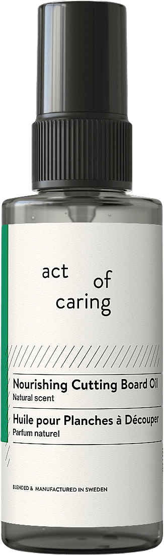 Nourishing Cutting Board Oil, från act of caring.