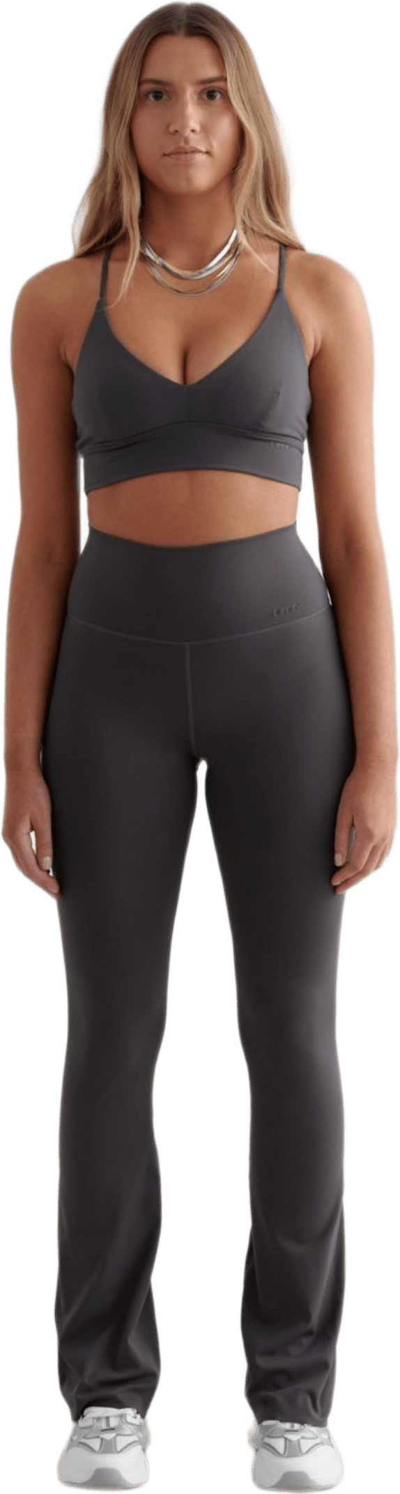 Sense Flare Tall Tights, från aim'n, i färgen shadow grey.
