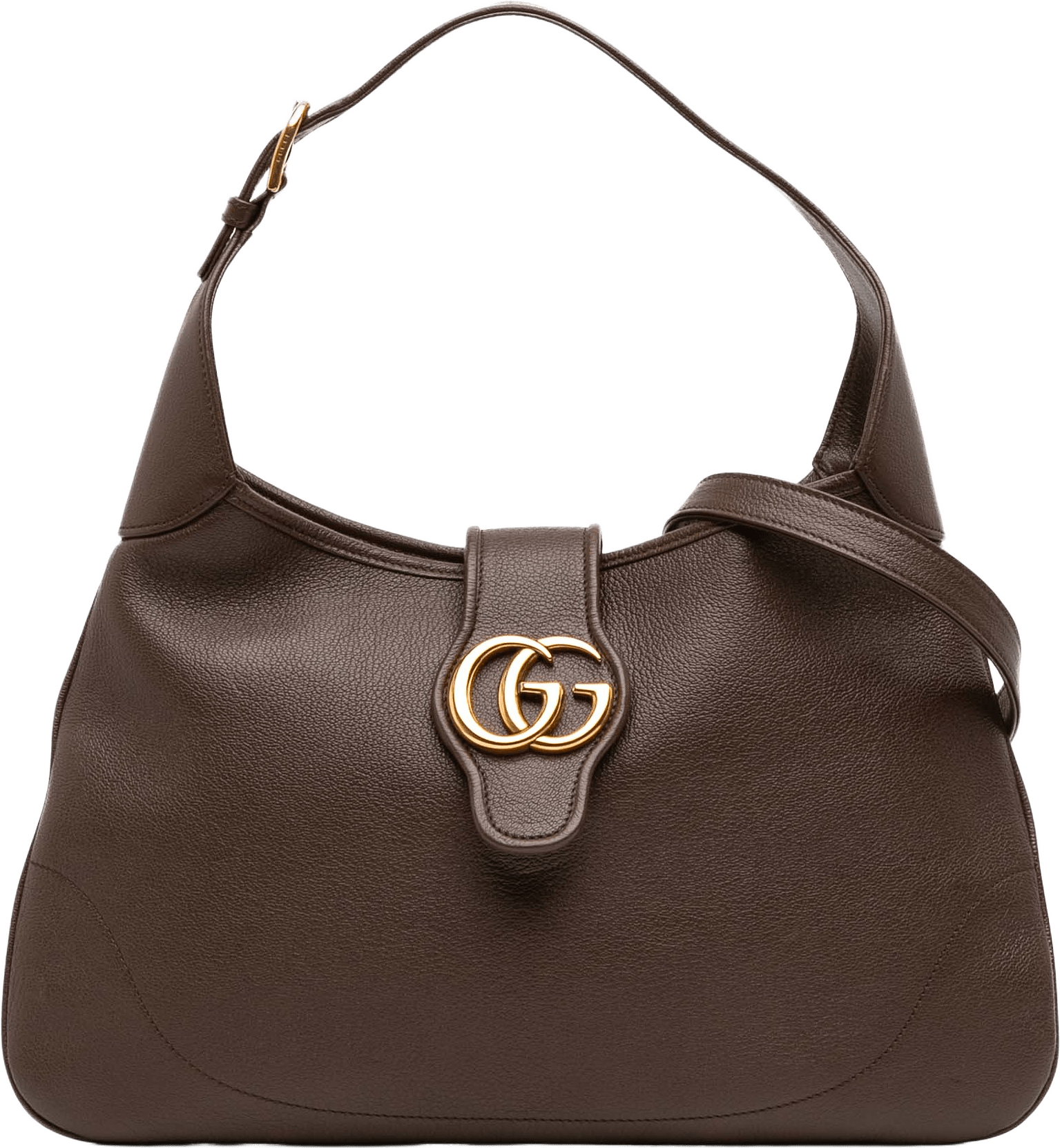 Gucci Medium Leather Aphrodite Crossbody, från Luxclusif, i färgen dark brown.