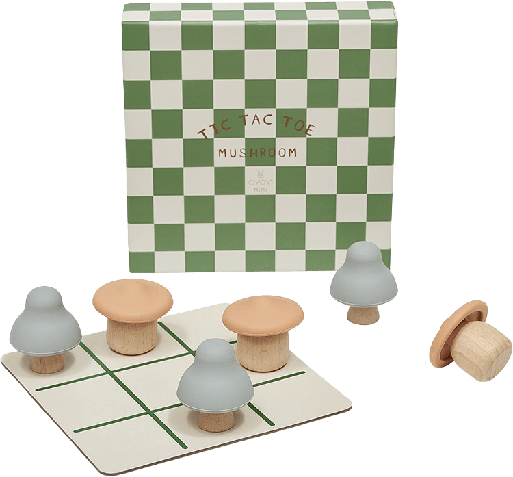 Mushroom Tictactoe, från OYOY Mini, i färgen multi.