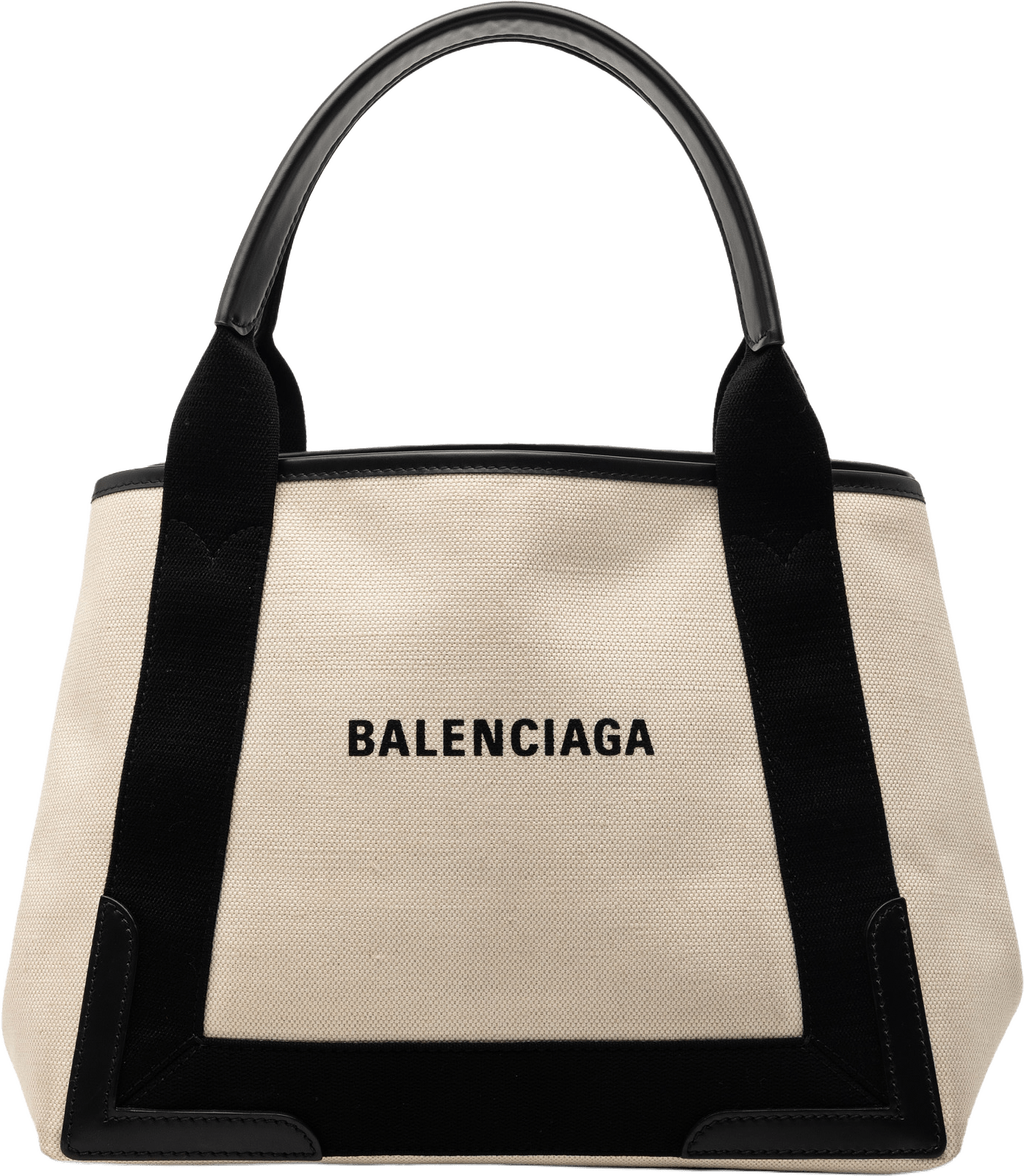 Balenciaga Canvas Navy Cabas Tote S, från Luxclusif, i färgen white.