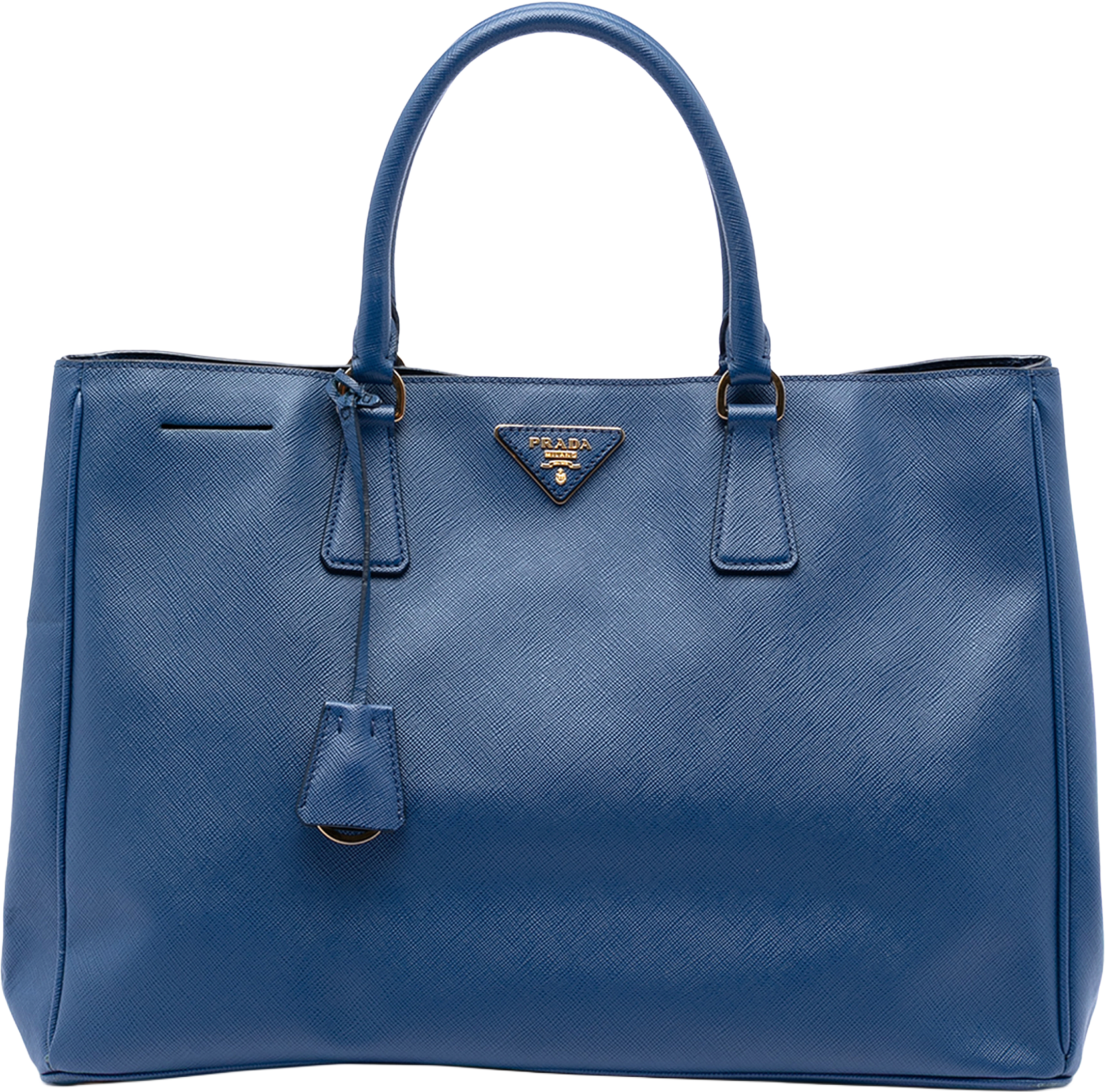 Prada Large Saffiano Lux Galleria Tote, från Luxclusif, i färgen blue.