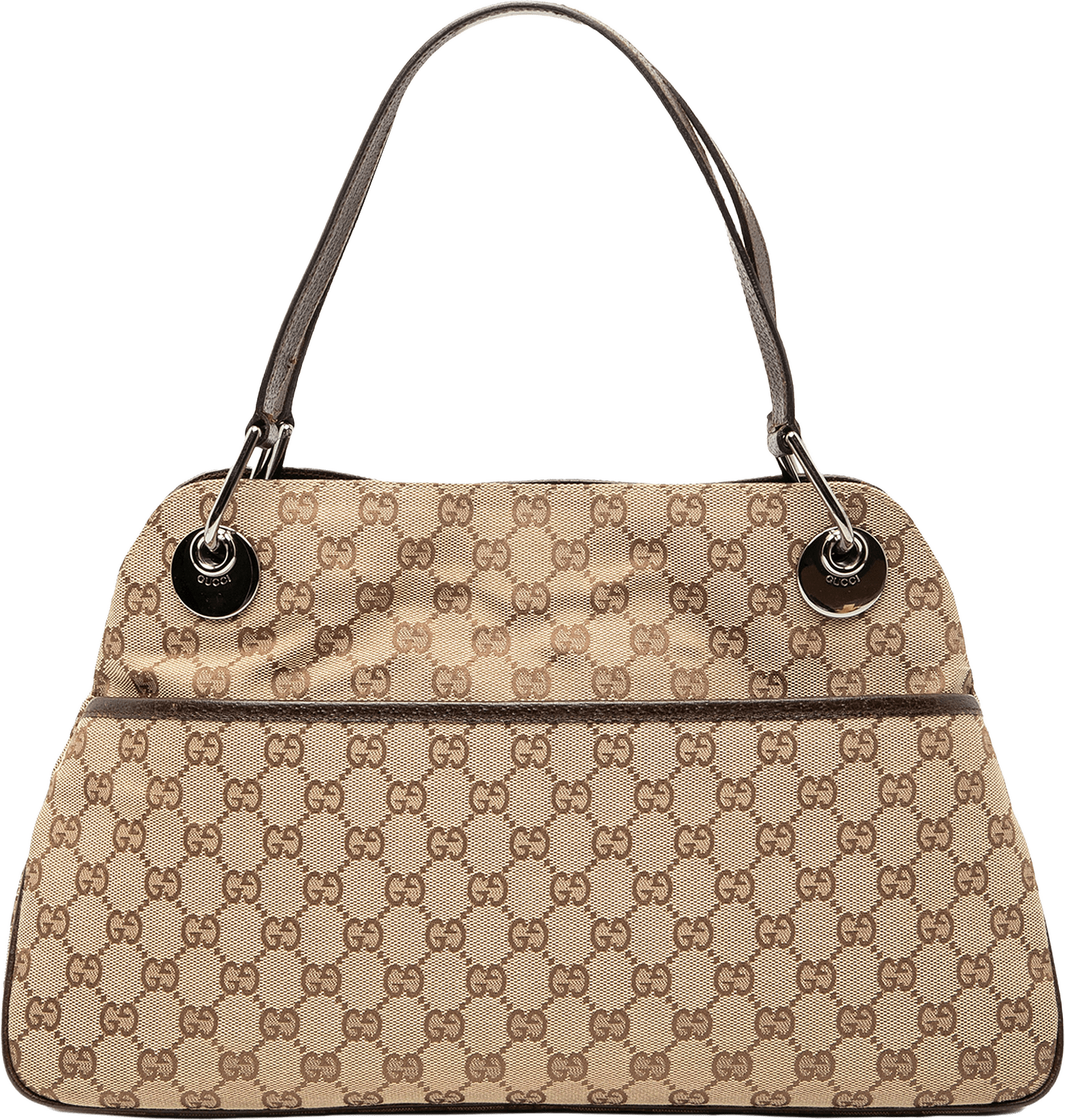 Gucci Gg Canvas Eclipse Shoulder Bag, från Luxclusif, i färgen beige.