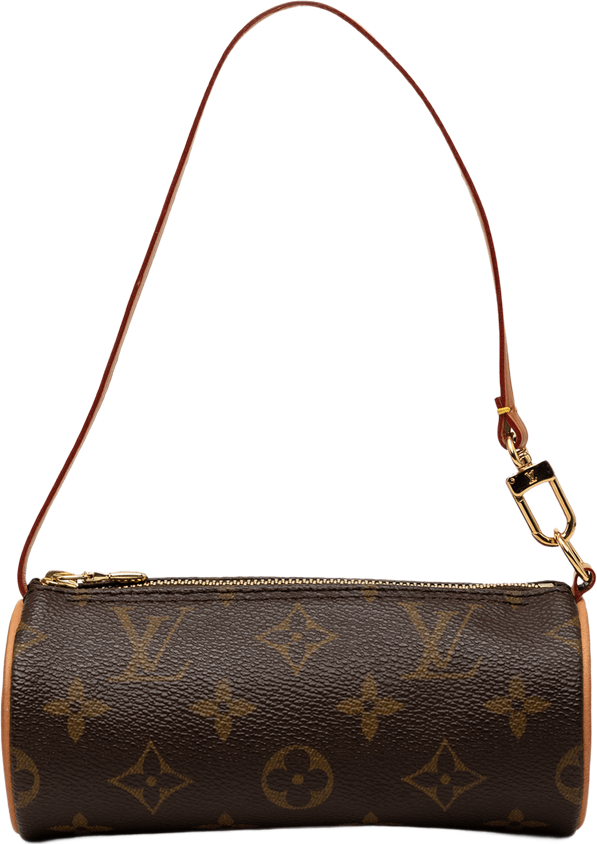 Louis Vuitton Monogram Papillon Pochette, från Luxclusif, i färgen brun.