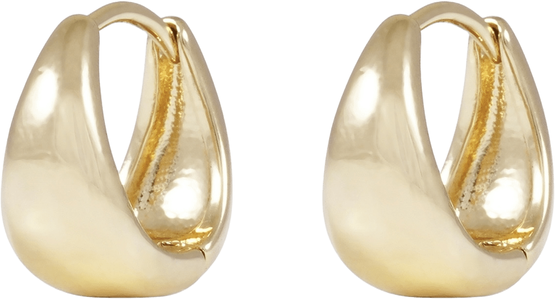 Honey Drop Ring Ear 12mm, från SNÖ of Sweden, i färgen plain g.