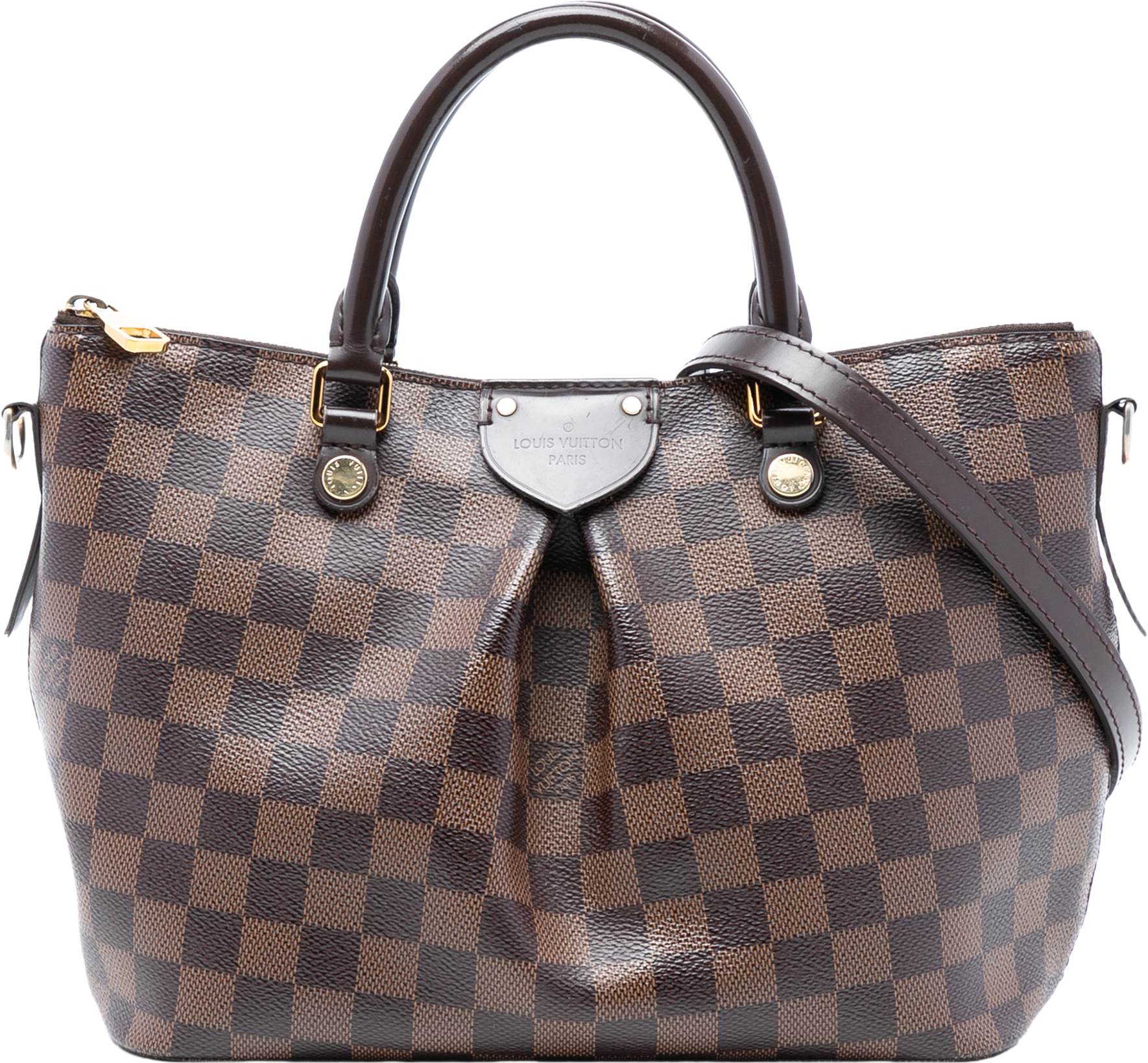 Louis Vuitton Damier Ebene Siena Pm, från Luxclusif, i färgen brown.