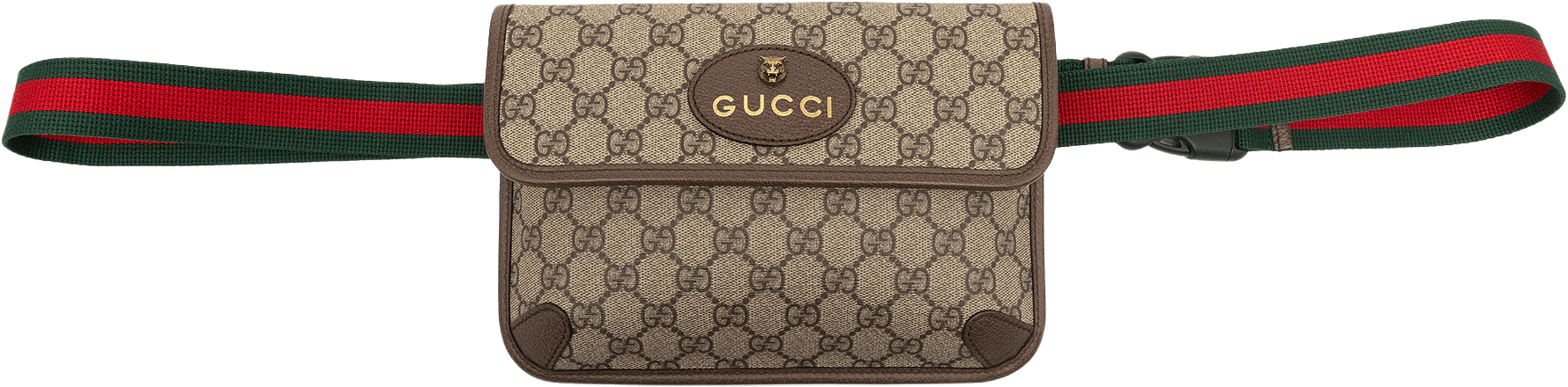 Gucci Gg Supreme Web Neo Vintage Belt Bag, från Luxclusif, i färgen beige.