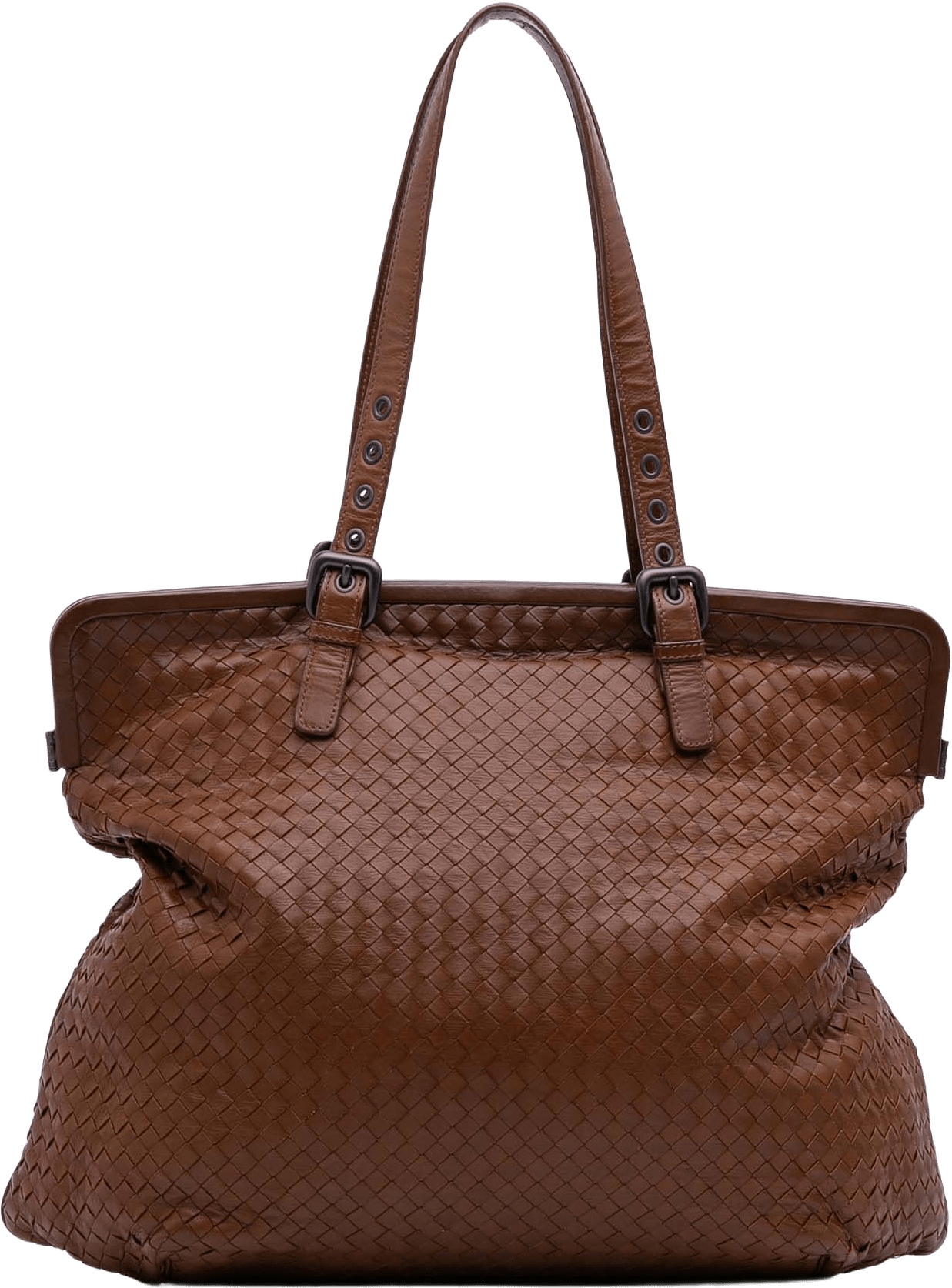 Bottega Veneta Nappa Intrecciato Tote, från Luxclusif, i färgen brown.