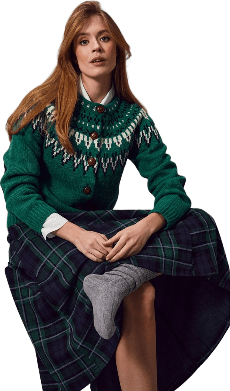 Joelle Cardigan, från Jumperfabriken, i färgen green.