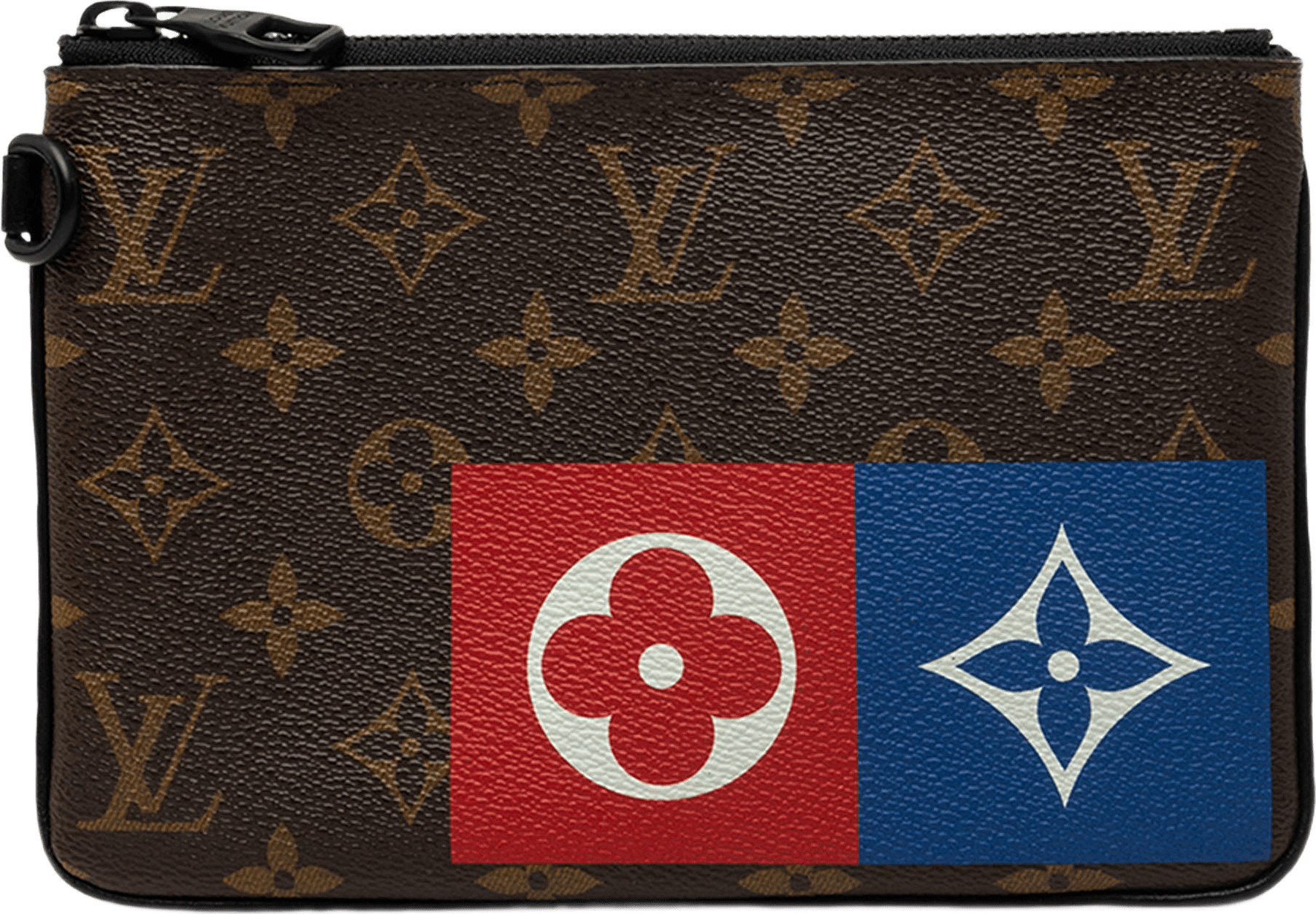 Louis Vuitton Monogram Logo Story Zipped Pouch Mm, från Luxclusif, i färgen brun.
