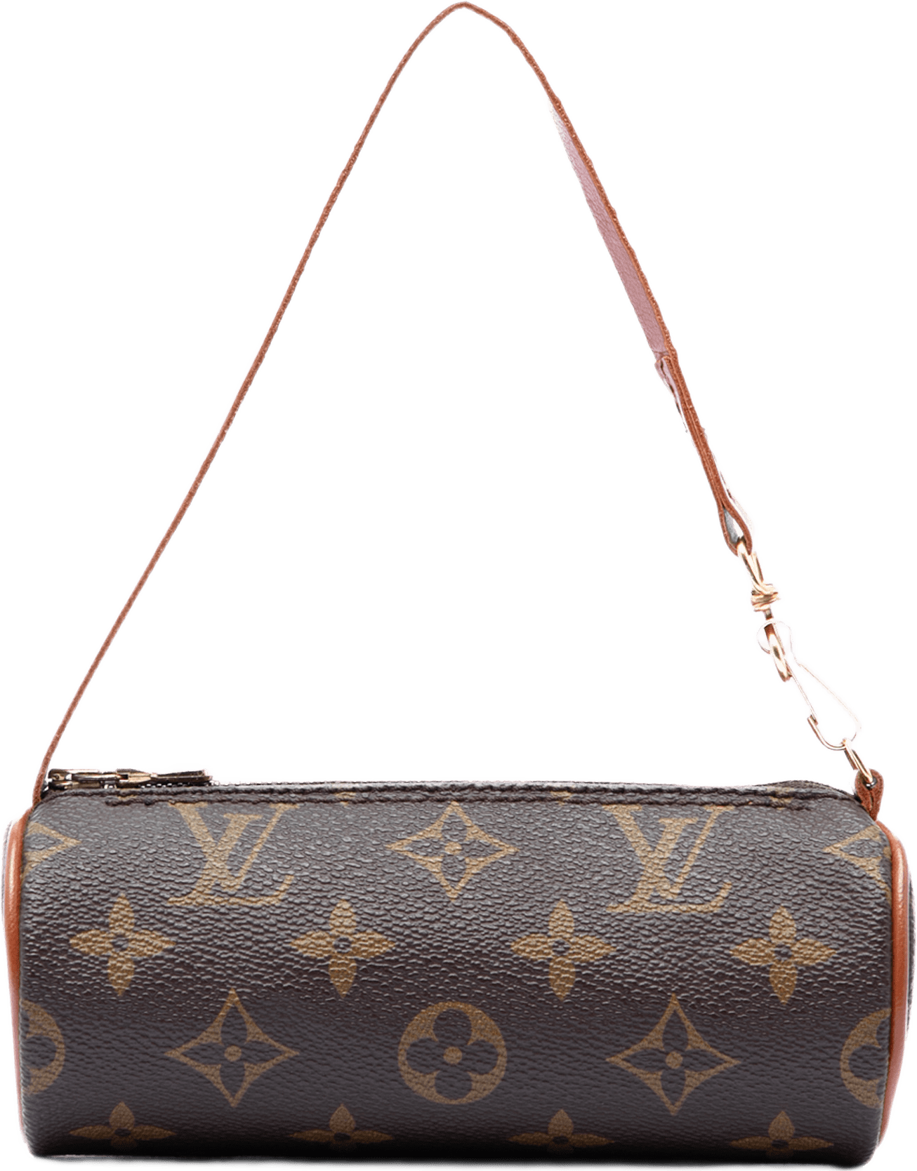 Louis Vuitton Monogram Papillon Pochette, från Luxclusif, i färgen brun.