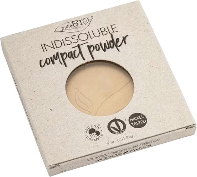 Indissoluble Compact Powder - Refill, från PuroBio, i färgen 03 refill.