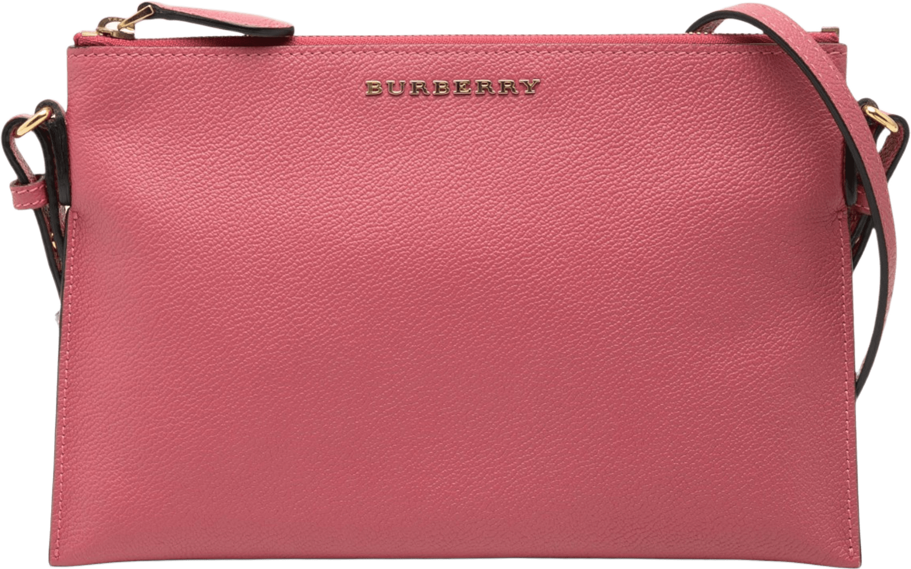 Burberry Grained Leather Peyton Crossbody, från Luxclusif, i färgen blush.