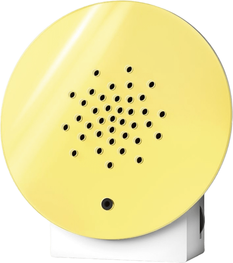 Oceanbox Speldosa Havsljud Sun, från Relaxound, i färgen gul.