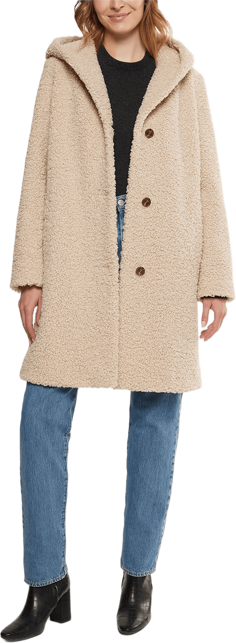 Delaney Coat, från Saki, i färgen almond.