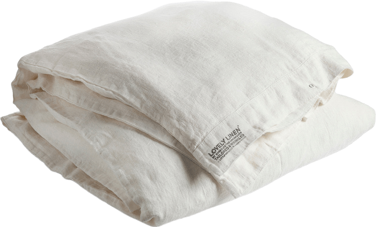 Påslakan Lovely - Tvättat Lin, från Lovely Linen, i färgen vit.