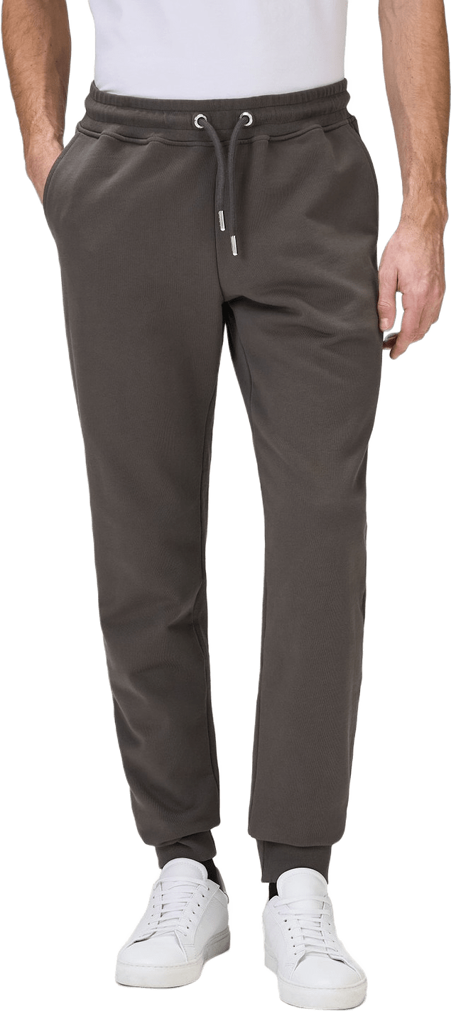 Cotton Sweat Drawstring Joggers, från John Henric, i färgen green.