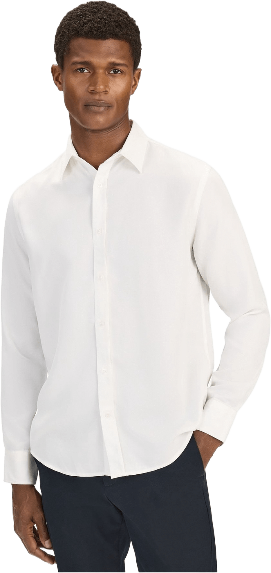 Casual Lyocell Shirt (scott), från John Henric, i färgen white.